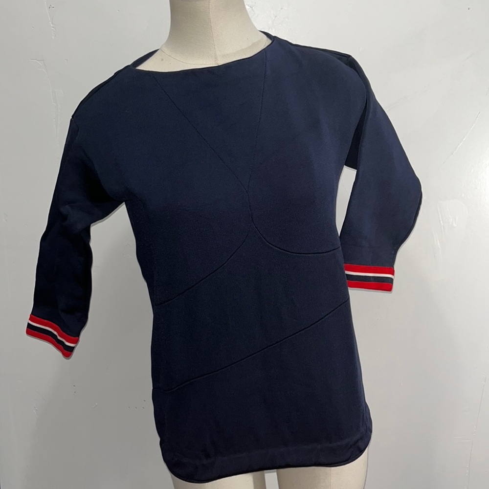 Real prada sweater size 40 navy blue